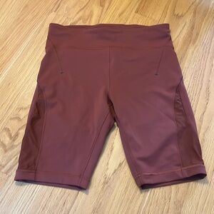 LULULEMON Everlux and Mesh High-Rise Short 10" Dark Terracotta size 10 W7BMKS